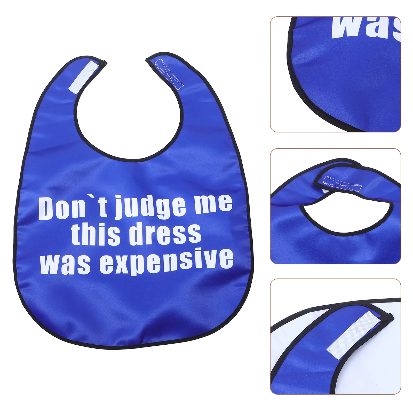 

Washable Adult Bib for Elderly with Printed Design Food Eating Protection Reusable Dinner Bib for Seniors and Disabled Patients