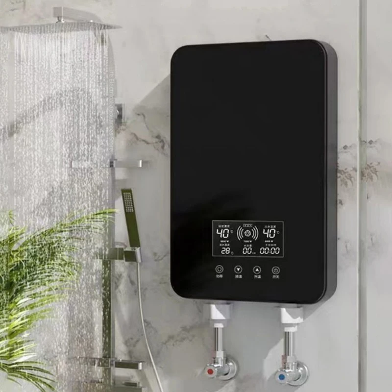 #8KW Electric Water Heater Instantaneous Rapid Heating Household Bathroom Shower Small Bath Machine Kitchen Water Heater