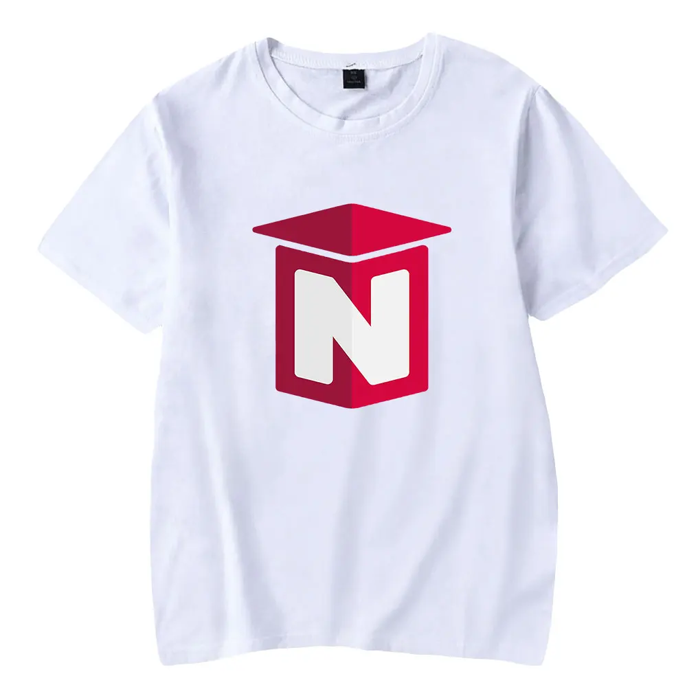 Nought Merch N Logo Printed Tshirt Unisex Crewneck Short Sleeve Tee Men Women T-shirt Youthful Youtuber Fashion Clothes