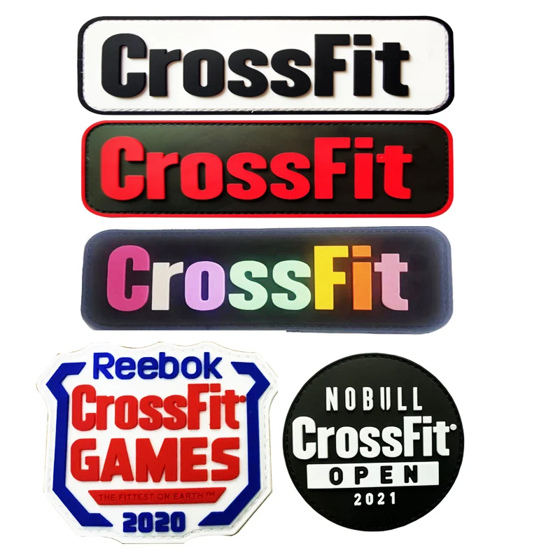 CrossFit PVC Colloid 3D Fancy Outdoor Backpack Patches Game 2020 Military Armband Badges Hook and Loop Clothes Sticker Appliques