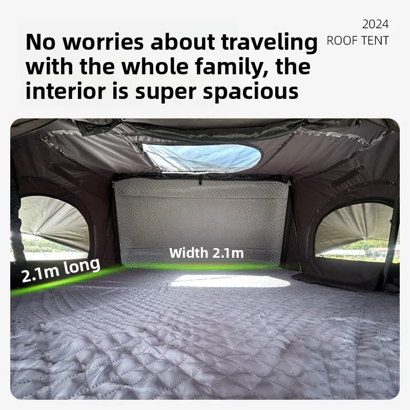 Roof tent Automatic aluminum alloy car tent SUV outdoor camping tent Automatic hard top