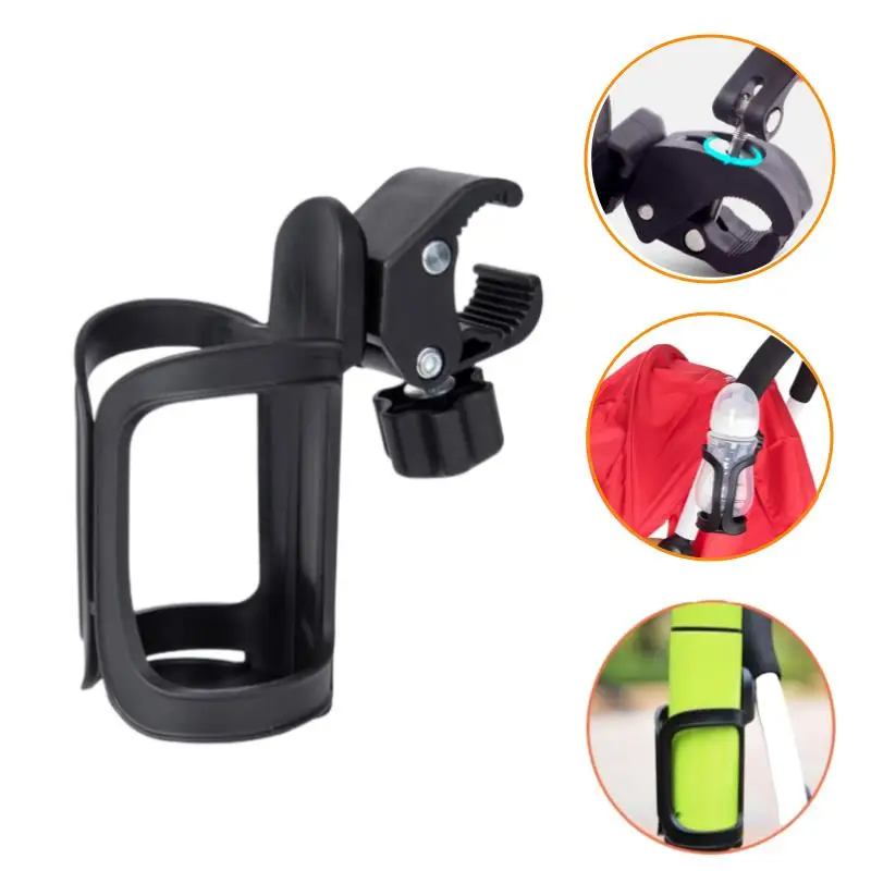 Estante para botellas de carrito de bebé, accesorio para carrito de mano para niños, soporte para tazas, bicicleta, desmontaje rápido, soporte para