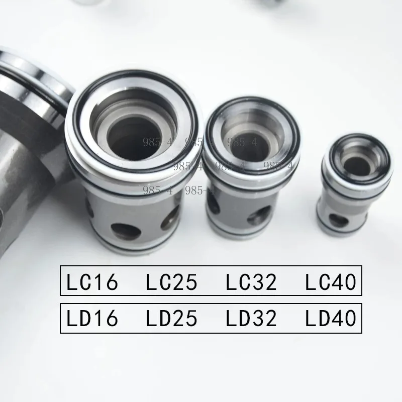 Hydraulic Cartridge Spool Plug-in Overflow Valve LC16 25 32 40 Two-way Logic Valve Oil Pressure