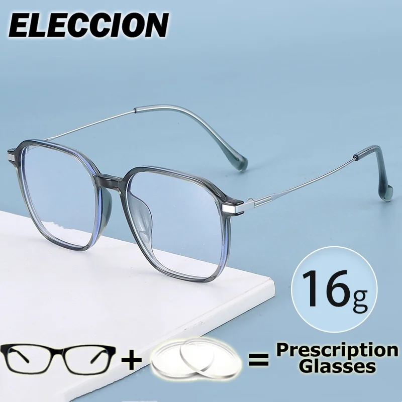 ELECCION نظارات طبية TR90 إطار مربع مكافحة نظارات الضوء الأزرق تخصيص النساء نظارات للقراءة قصر النظر الشيخوخي #1