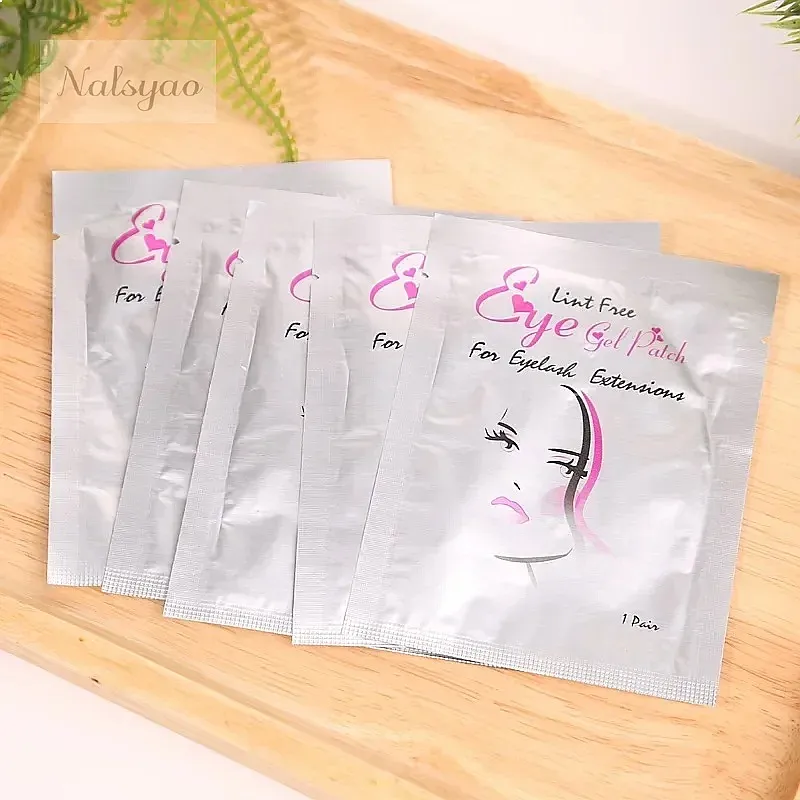 50Pairs Eyelash Pad Gel Patch Grafting Under Eye Patches for Eyelash Extension Paper Sticker Makeup Tools