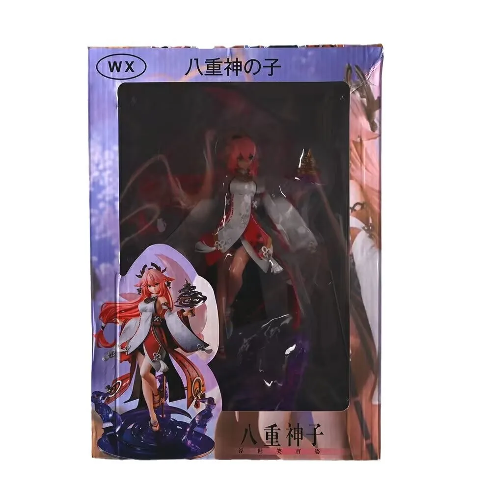 

24 см игра Genshin Impact Yae Miko аниме фигурка девушка модель куклы фигурки Коллекционные украшения для взрослых и детей игрушка в подарок