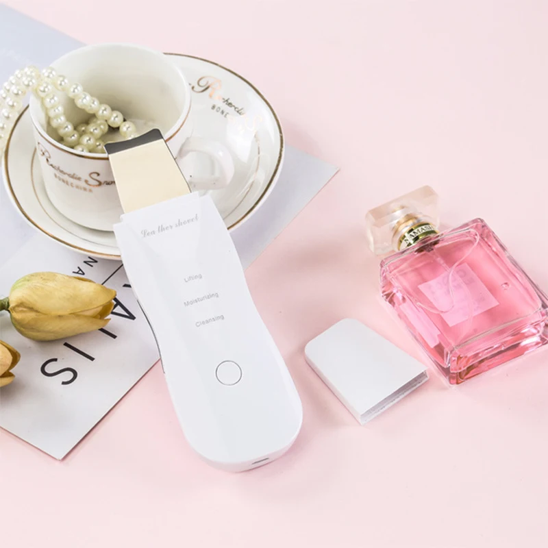 Deep Vibrate Skin Scrubber Facial Cleaner Shovel Spatula Face ScrubberPeeling Blackhead Remover Facial Massager