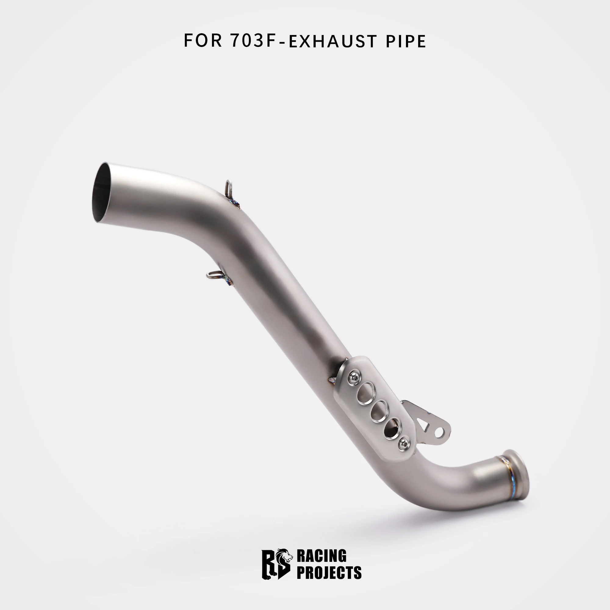 RS For ZONTES 703F Mid Exhaust 60mm Diameter Side Exit OEM Pipe Compatible Precision Fit Stainless Steel /Titanium