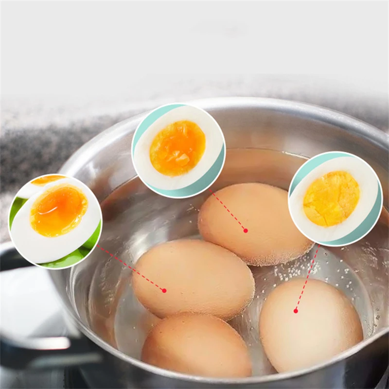 Egg Timer Color Changing Timer Yummy Soft Hard Boiled Eggs Cooking Kitchen Eco-Friendly Resin Egg Timer Cooking Tools Gadgets