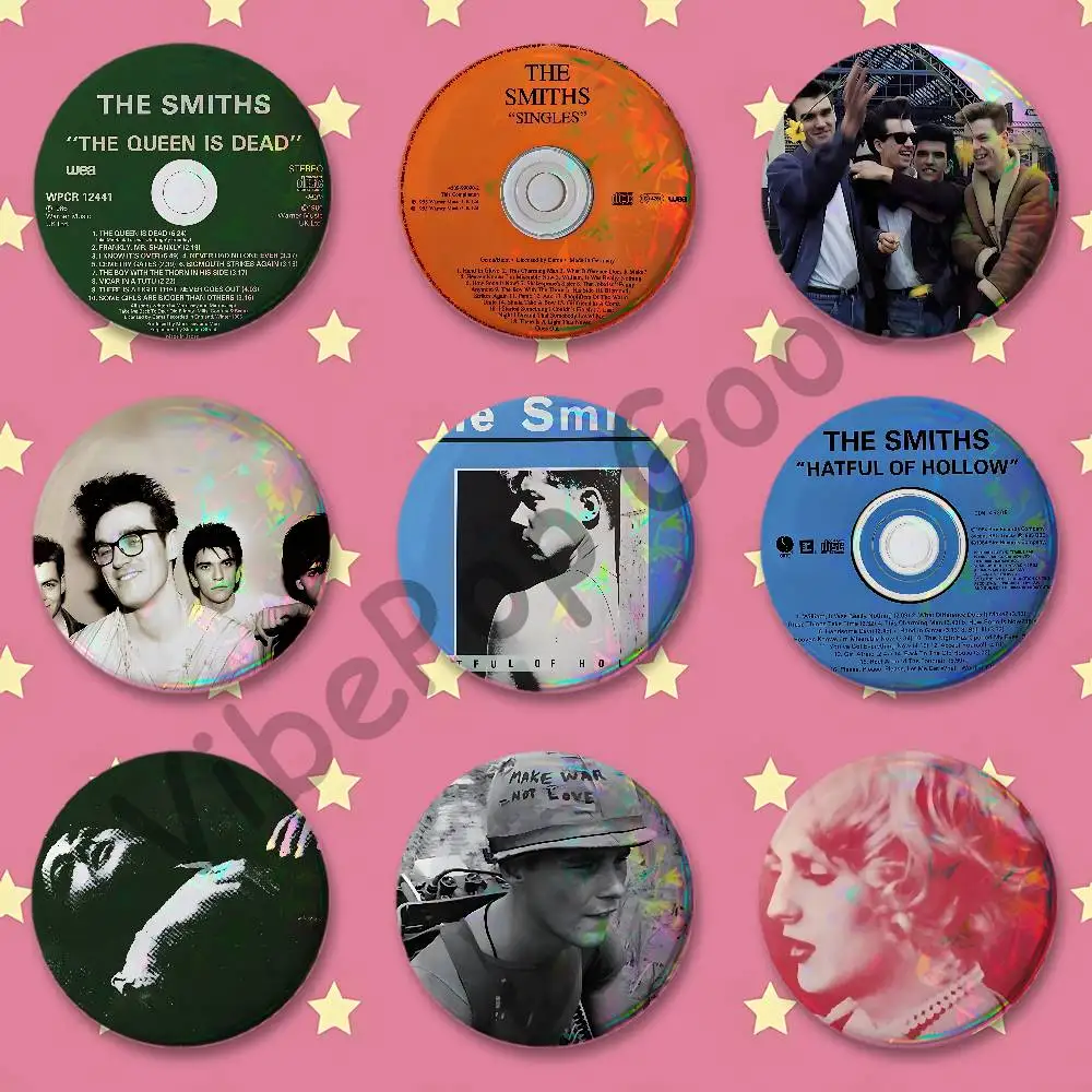 T-The S-Smiths Album Covers Custom Badges 75mm 44mm 25mm 32mm 58mm Hat Backpack Accessories Toys Collect Gifts Large