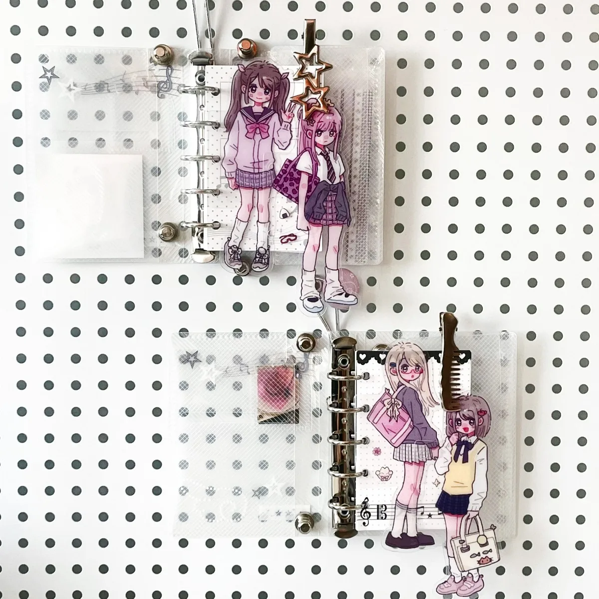 

Kawaii Index Dividers for M5/A7/A6 Binder Memo Pad Refill Pages Girls Mini Double Sided Dividers for Scrapbooking Planner