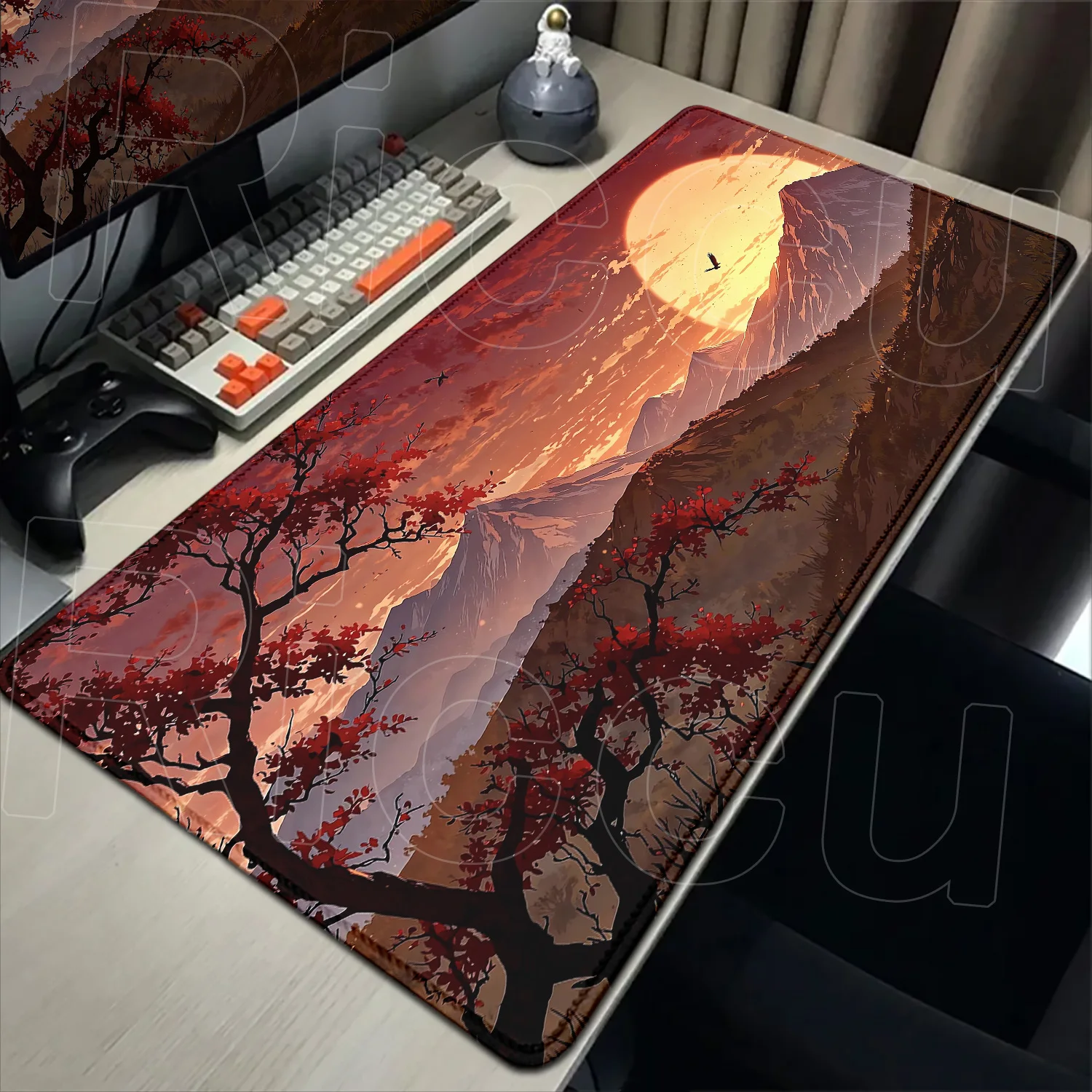 

Many Exquisite Wallpapers Non-Slip Rubber Gaming MousePad Sakura Scenery Moon Mouse Pad Durable Deskmat XXL Suitable Office Game