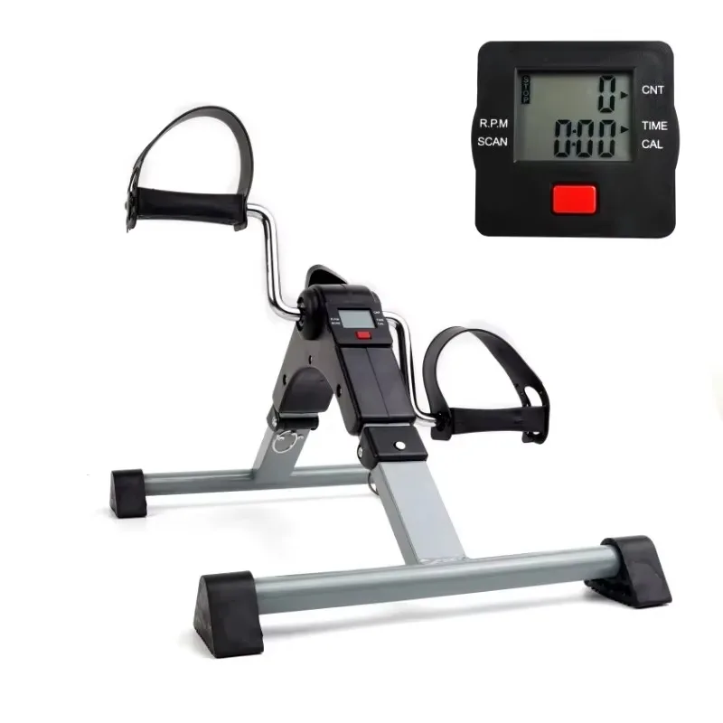 Rehabilitation Training Exercise Pedal Foldable Under Desk Bike Mini Trainer Leg Exerciser Aerobic Bike