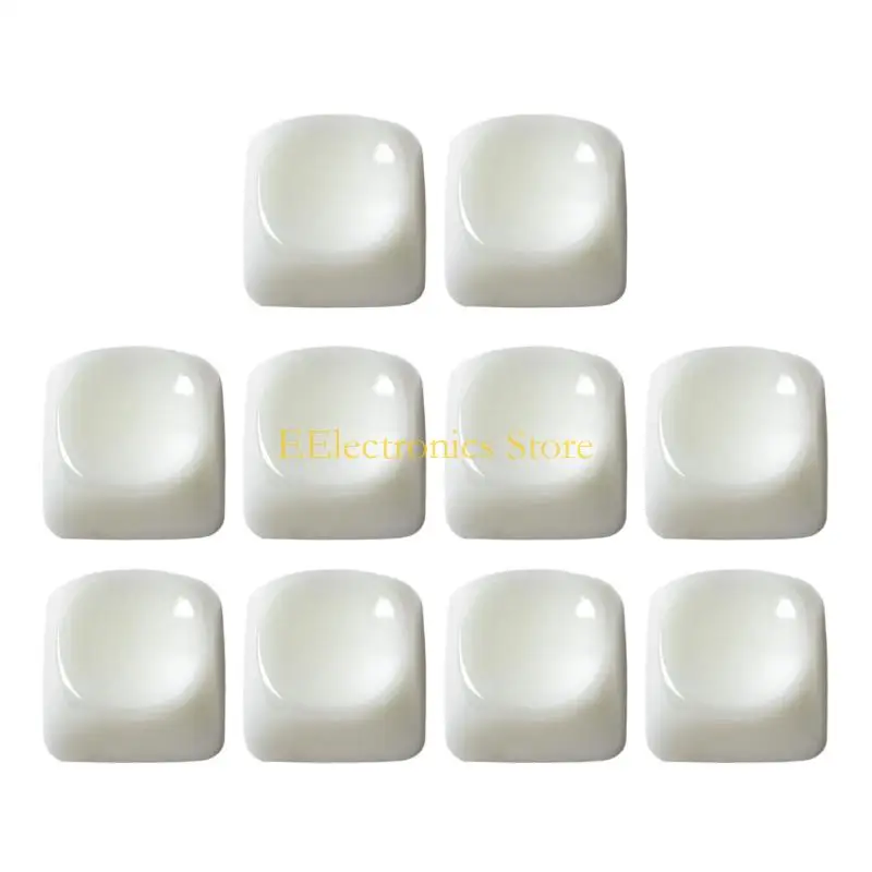 B03C Desktop Layout Keycap Collection for Mechanical Boards, Rounded 1U Clear Polycarbonate Accent Covers for Keyboard Detail