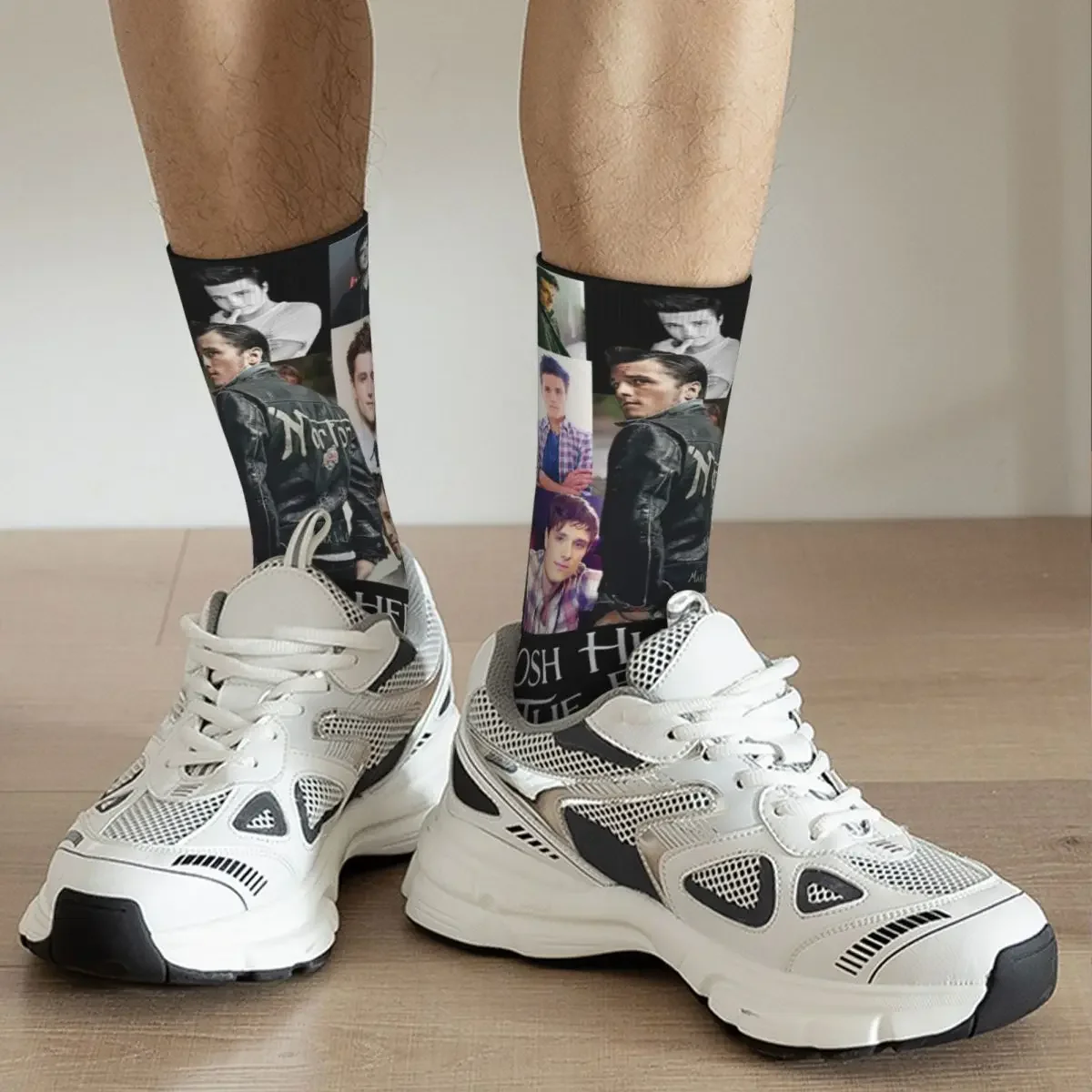 Funny Men Socks Casual Josh Hutcherson The Eras Tour Meme Sock Polyester Graphic Women Stockings Spring Summer Autumn Winter