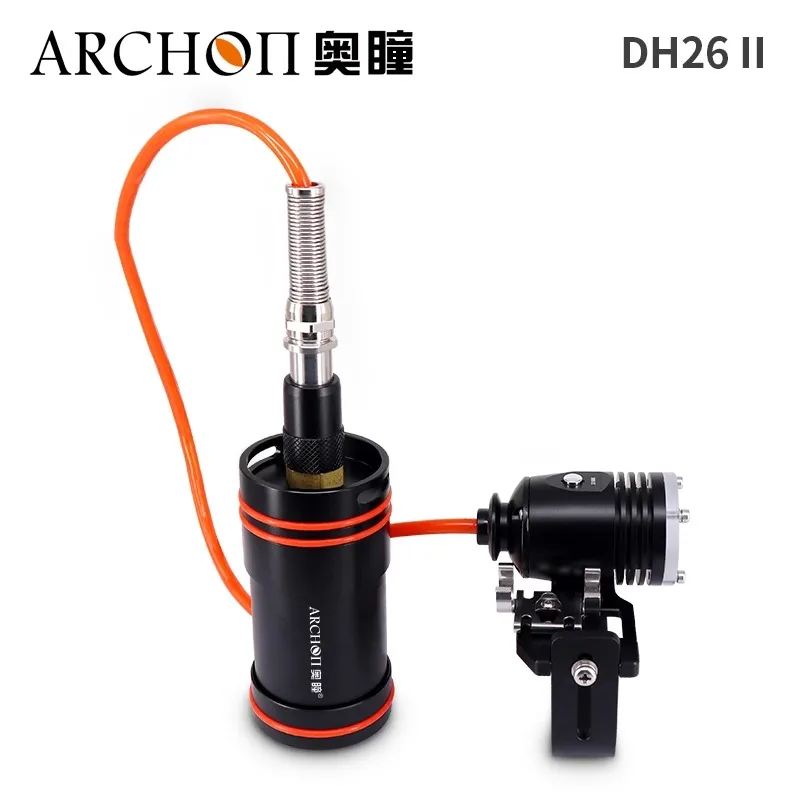 ARCHON DH26 II Canister Diving Light White LED 6500K Underwater 100 meter HD Video Photography Scuba Dive Search Torch Lamp