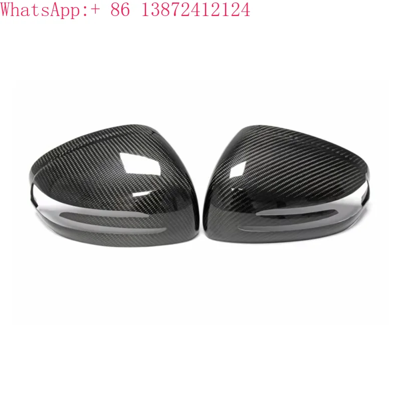 Carbon Fiber Side View Mirror Cover Caps Compatible for SLK R172 R231 C197 C190 2011-2022 2PCS L+R Side Replacement Mirror Caps