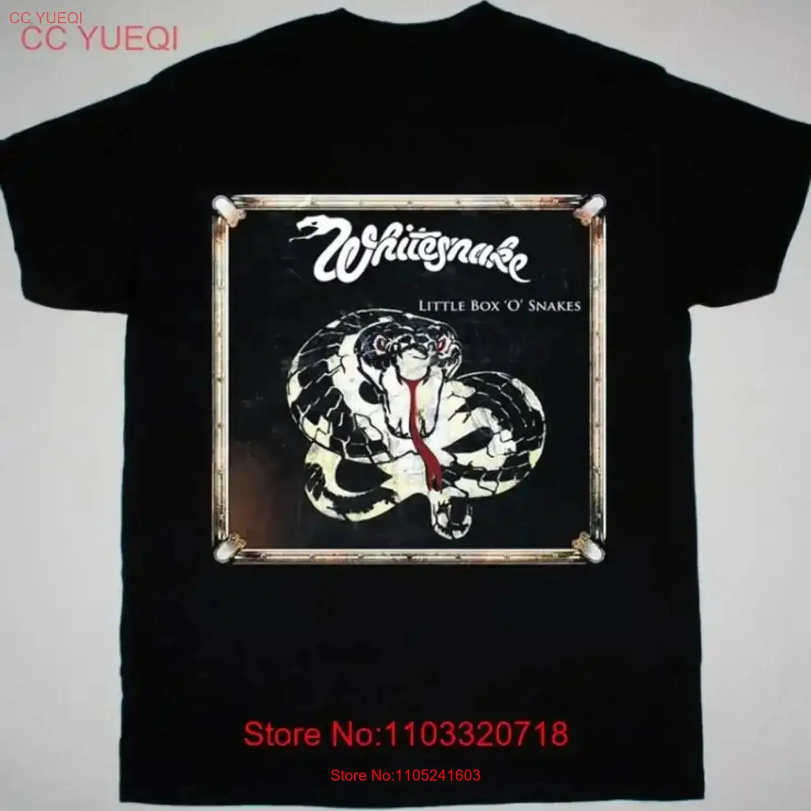 

Whitesnake T Shirt cute Mother day vintage hot Washed Top For Everyday Wear Versatile Breathable Stretched vintage Washed