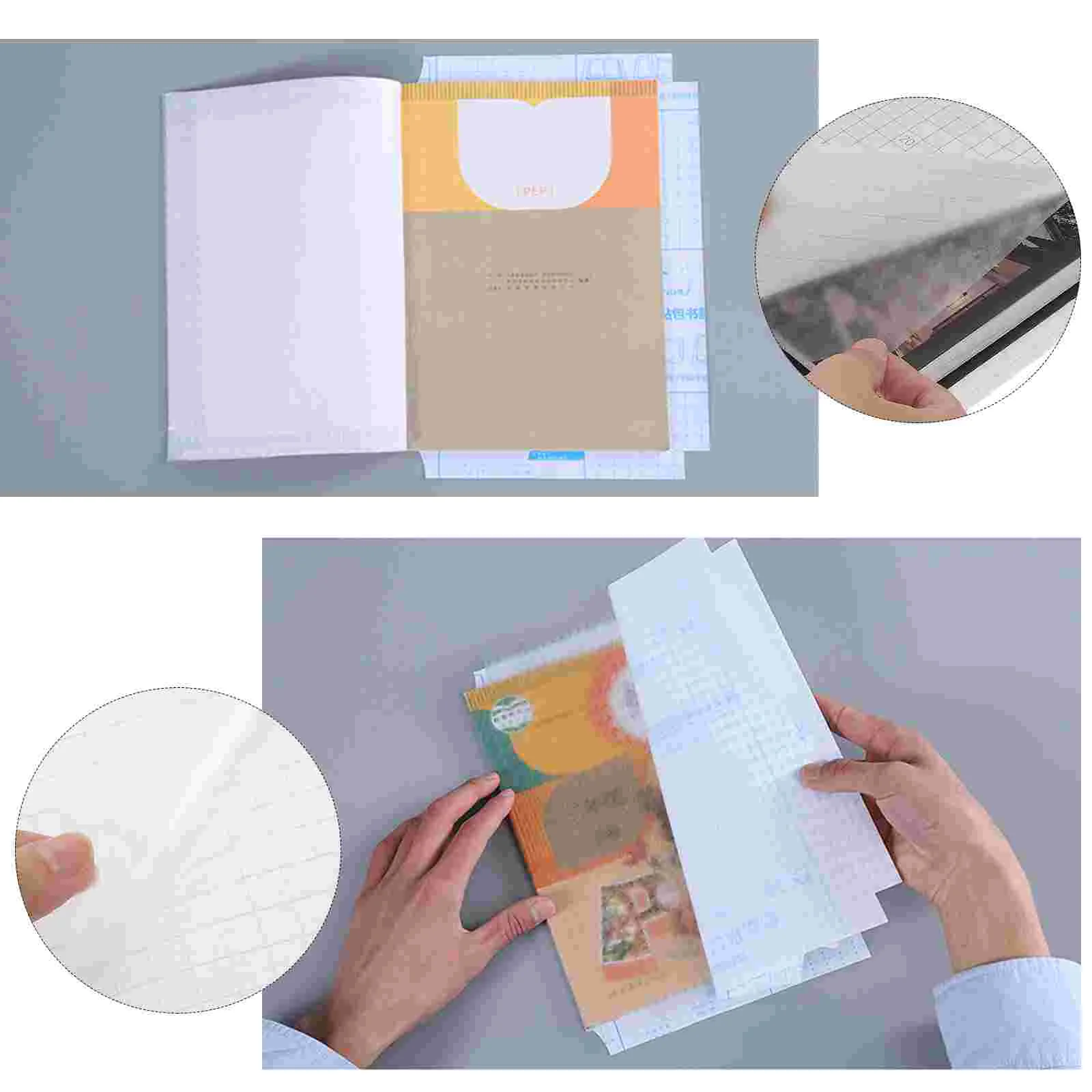 20 Pcs Book Film Protective Covers Dustproof Films Plastic Waterproof Frosted Protector
