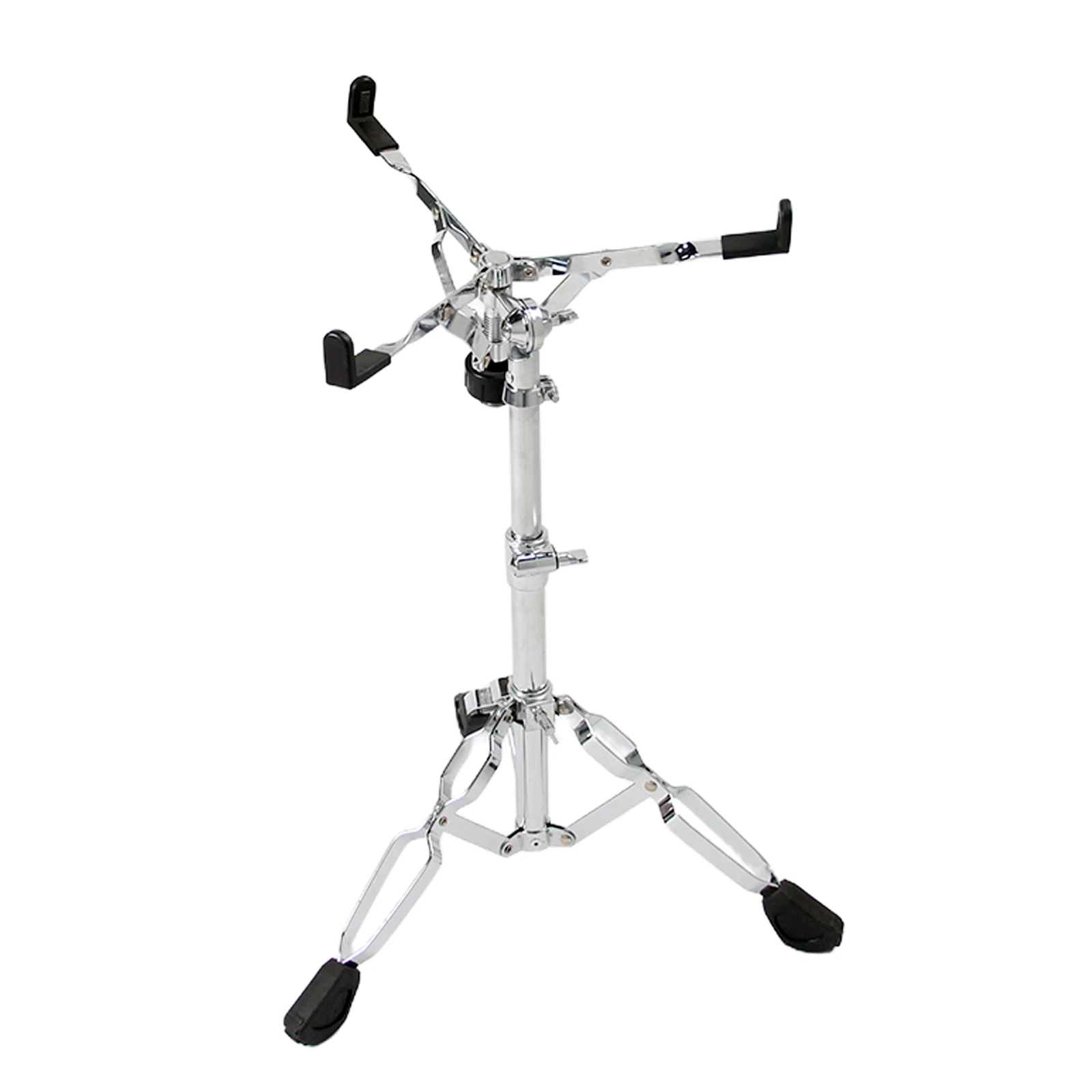 Extended Height Snare Stand Double Braced Dumb Drum Stand Adjustable Chrome Drum Stand