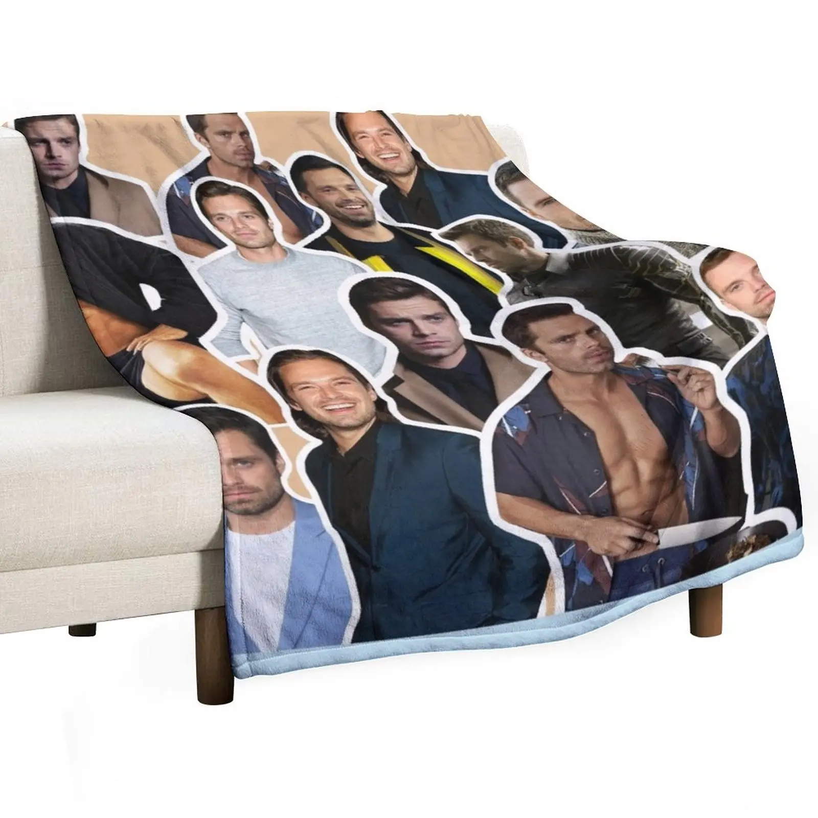 Sebastian Collage Art Throw Blanket halloween Designers Custom Decorative Sofas Blankets