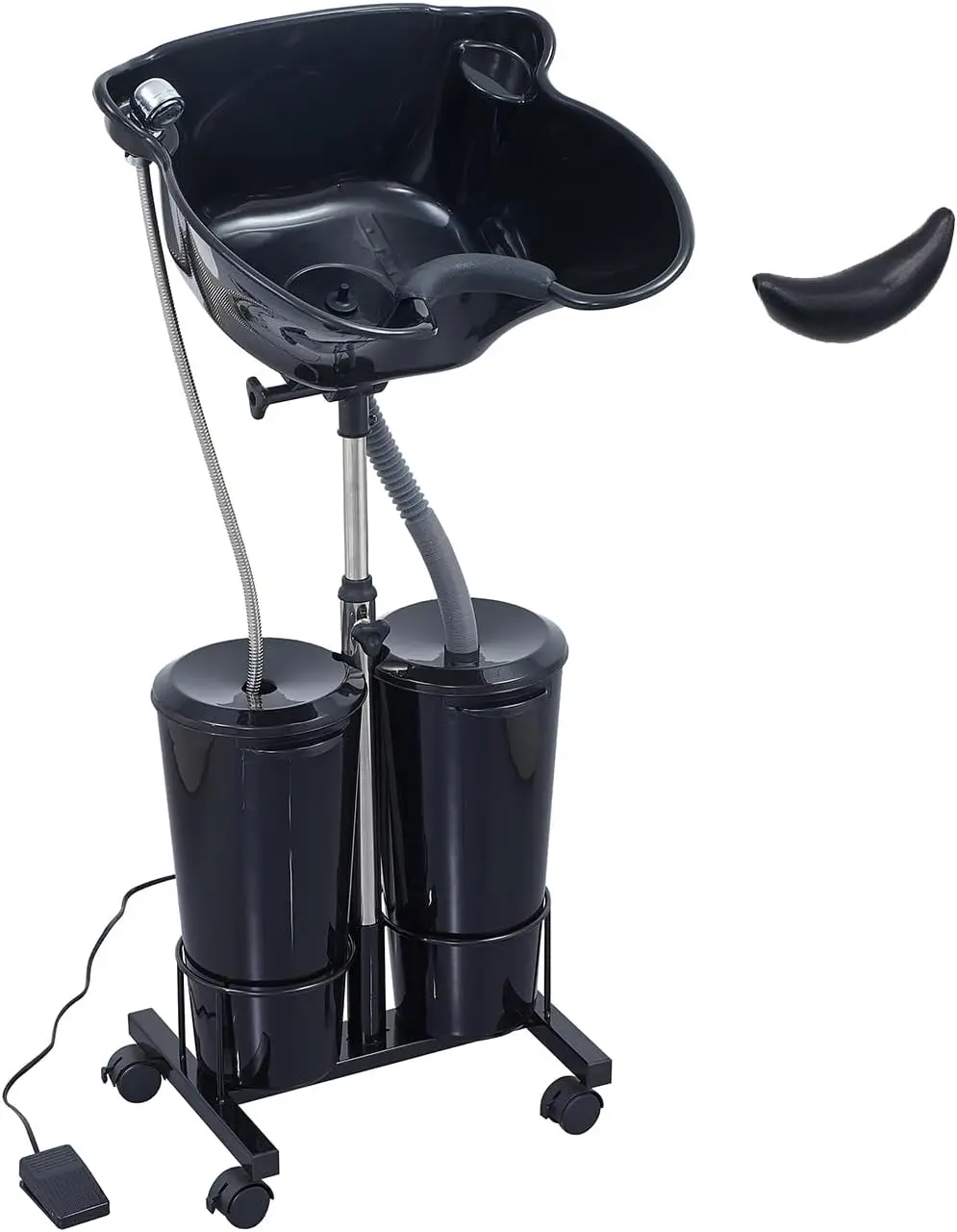 Electric Portable Shampoo Bowl Hair Washing Station, Hair Washing Tray for Sink at Home, Portable Salon Sink Wash Basin for Hair