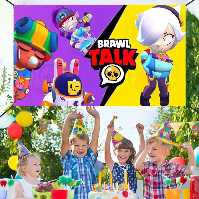 Hot Wilderness Brawled Theme Boy Gift Kid Birthday Party Background Banner Decoration Baby Shower Photography Studio Prop Supply