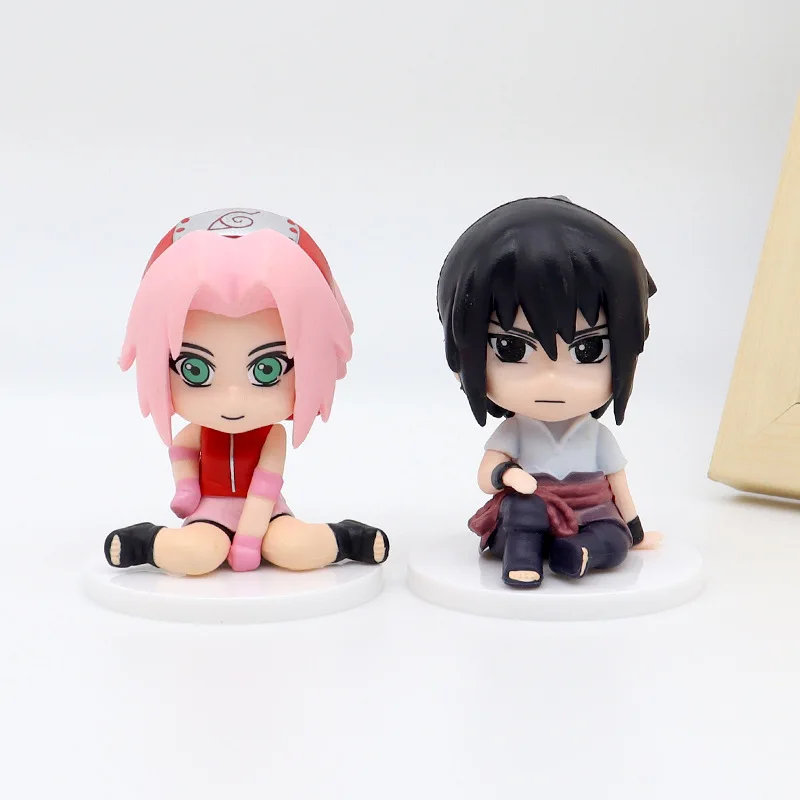 Naruto Action Figures with 1pc Random Color, Collectible Cartoon Naruto Figurine Model for Display, Car Decoration or as Gift