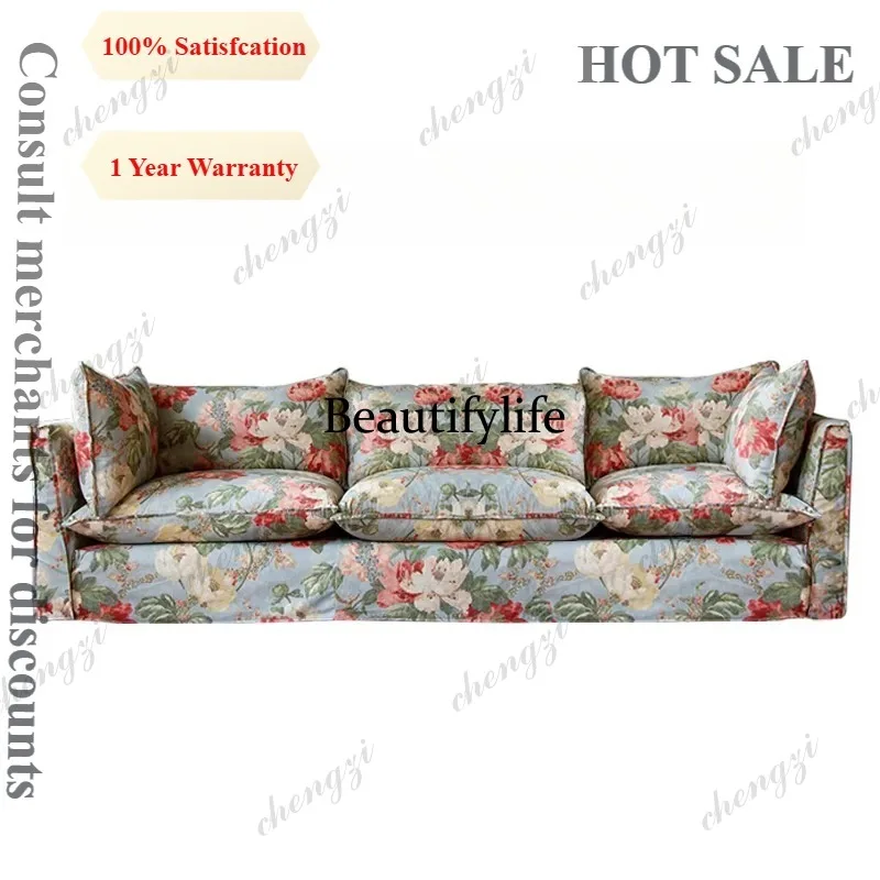

TTT Relax Cushion Minimalist Living Room Sofas Luxury French Comfortable Pattern Sofa Soft Adults Lounge Furniture Accessories