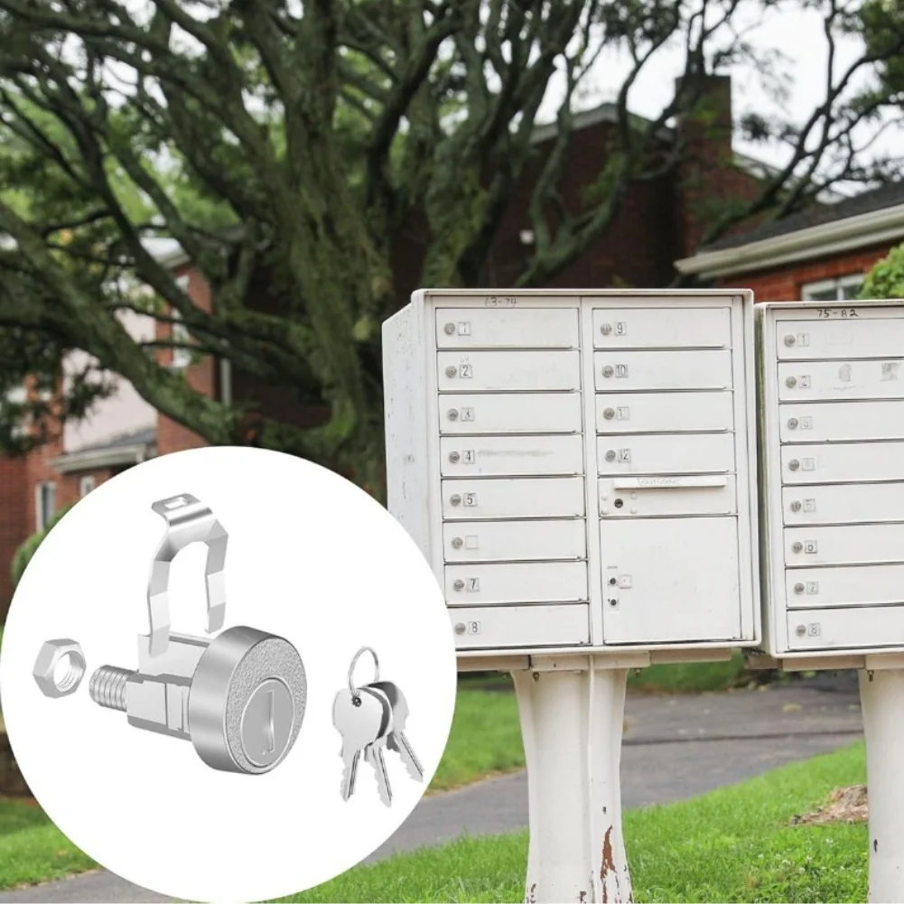 Mailbox Lock L-1172C Replacement For C9100 Secure Door Lock Mechanism Hardware Includes 3 Keys And Mounting Plates