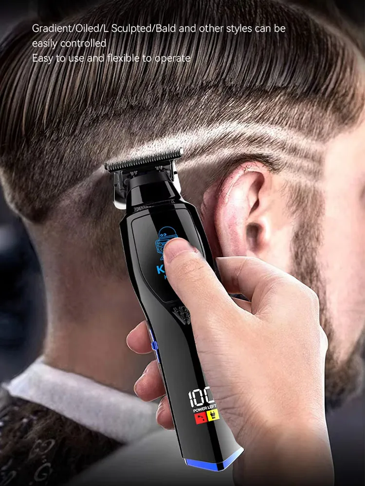 Kemei Trimmer KM-1767 KM-1556 Rechargeable Electric Hair Clipper Set LCD Shaver KM-1112 Dry And Wet Shaving Machine Cordless Kit