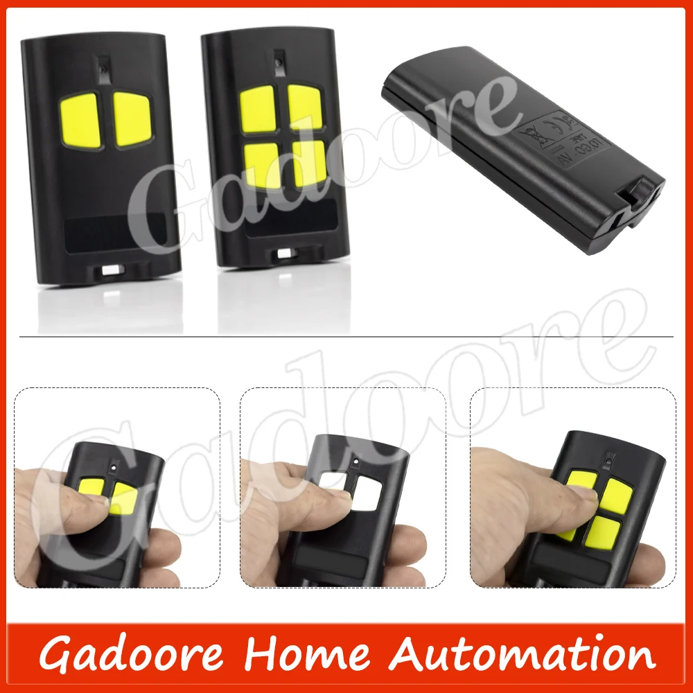 Gadoore TO.GO 2VA 4VA Garage Door Remote TO.GO 2VA TO.GO 4VA 433MHz Compatible with BENINCA TO.GO 2V 4VA 2WV 4WV CUPIDO-2 -4