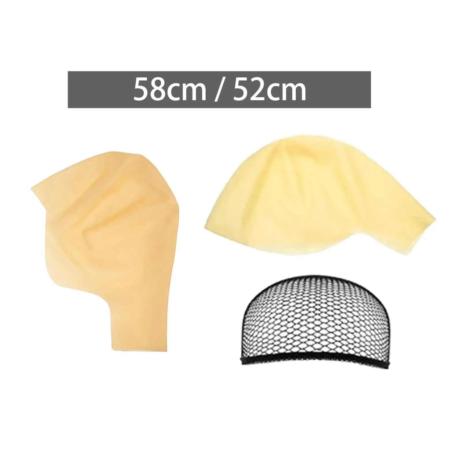 Skinhead Cap Scalp Cover Bald Cap Comfortable wearing Cosplay Lightweight Fake image 3