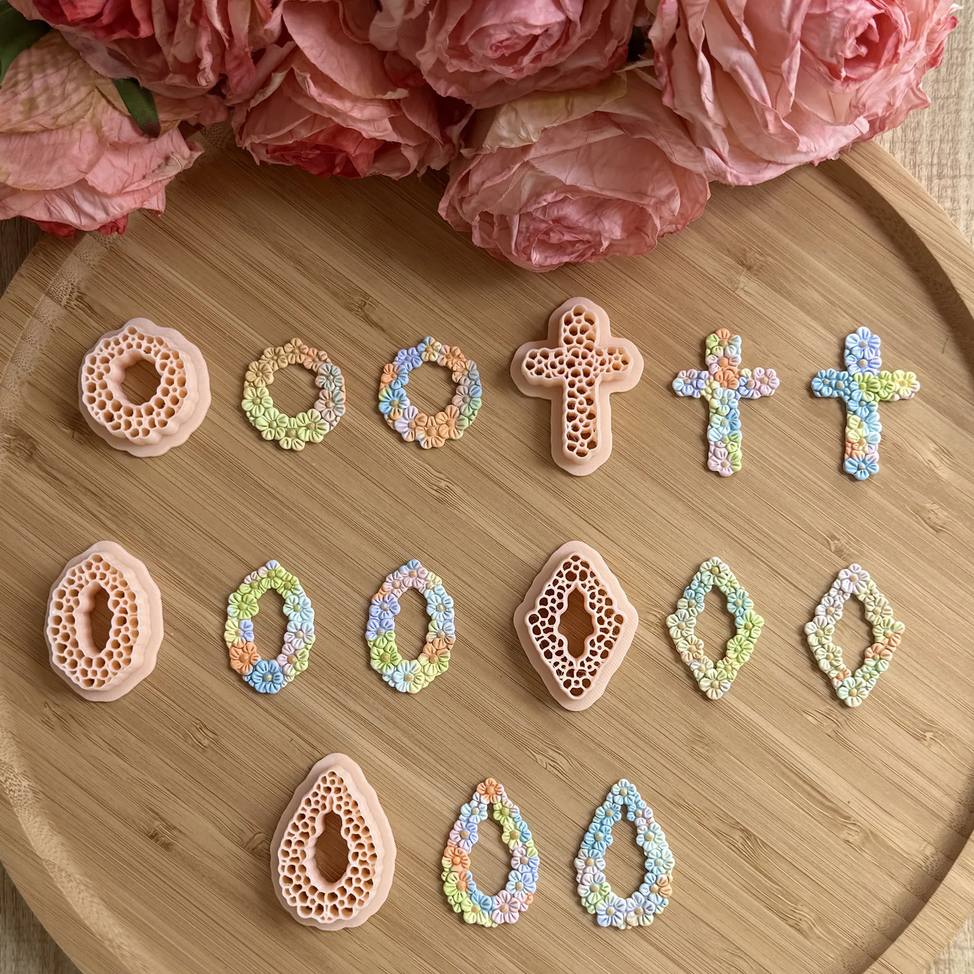 1Pc Water droplet / Circle / D - Diamond Stud Earrings 评论和价格