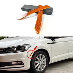 2pcs Car Reflective Sticker Car Door Stickers Decal Warning Reflective Tape Strips 3 Colors Safety Mark Auto Reflector Stickers