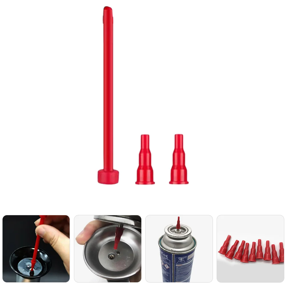 3 Pcs Cassette Air Tank with Inflation Nozzle Adapter Gas for Lighter Refill Can Valves Spout
