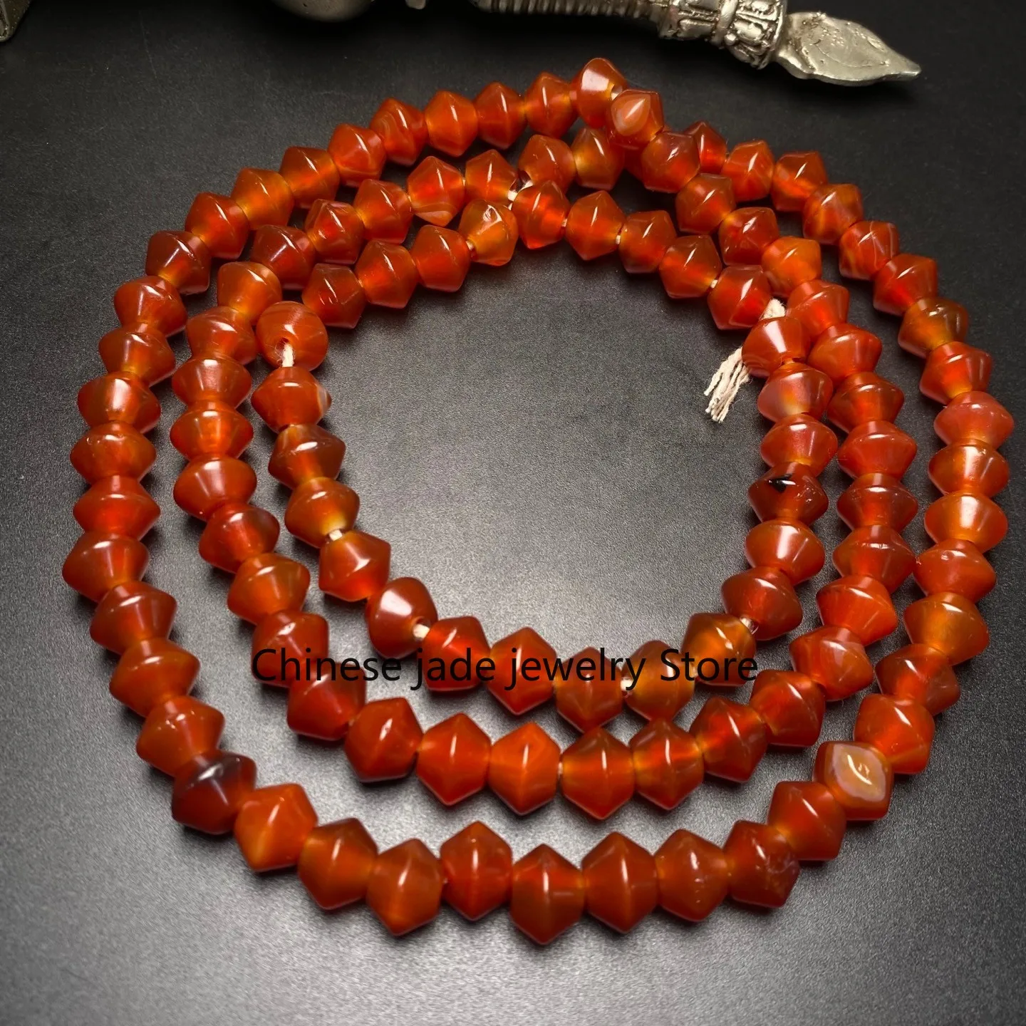 108 Tibetan Buddhism Agate Beads Dzi Beads Prayer Handstring Necklaces G5967