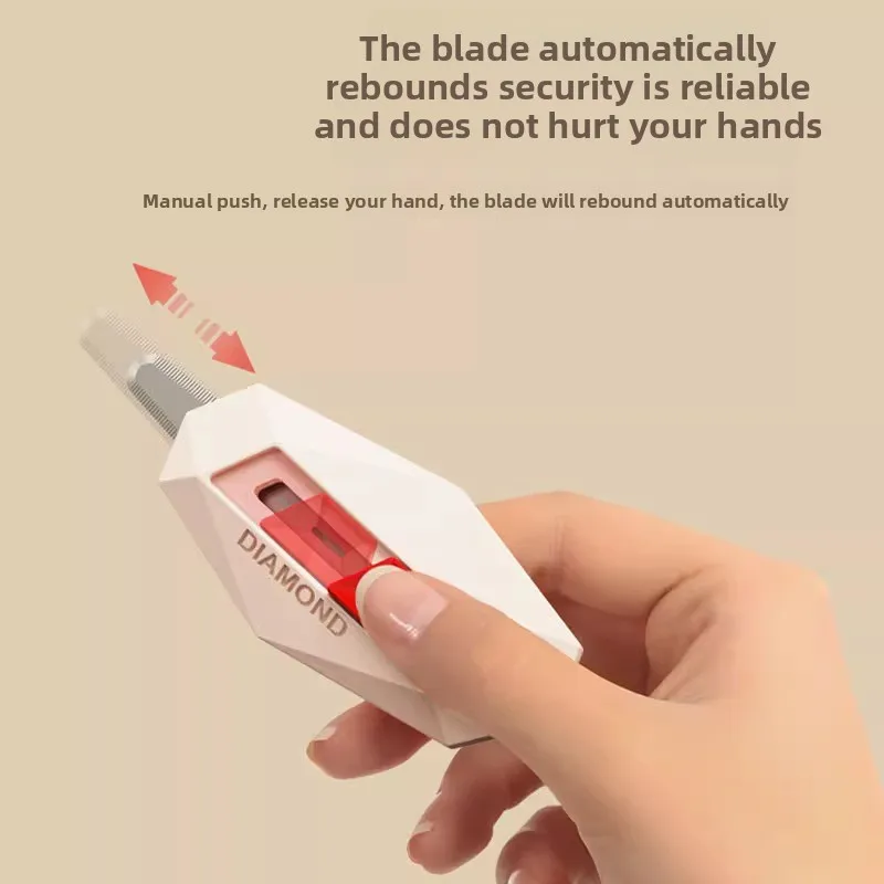 قاطع الصندوق الماسي لا يؤذي سكين المرافق الجديد سكين التسليم المسنن لوازم القطع قطع قطعة أثرية للتوصيل المفتوح