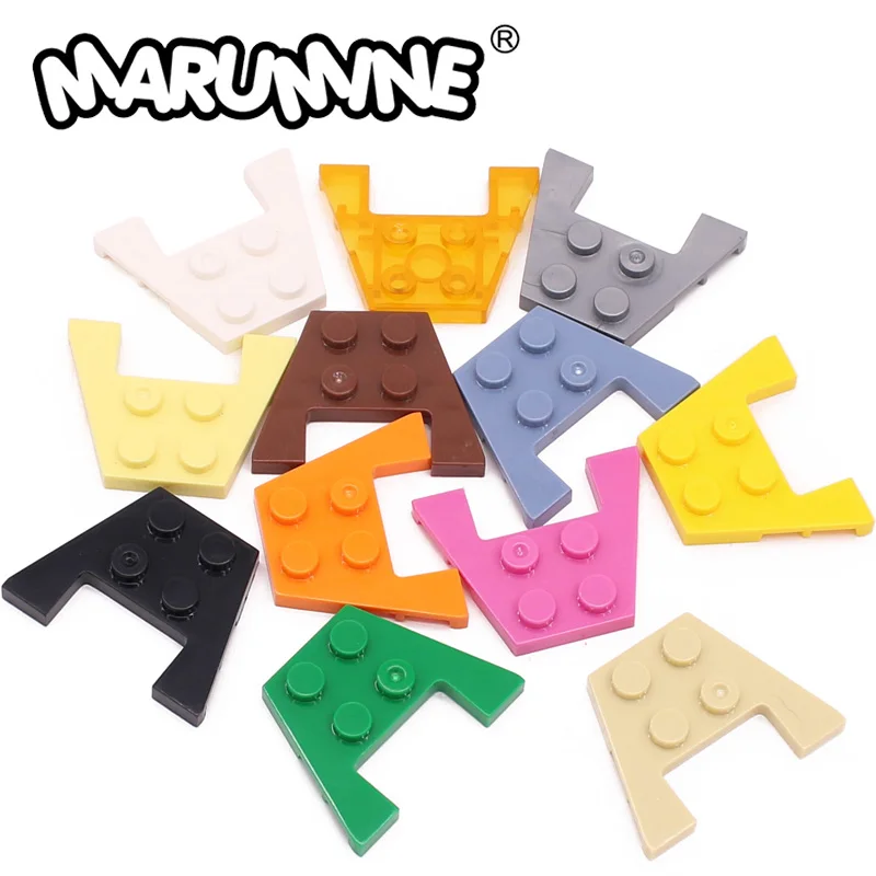 Marumine 100pcs 48183 90194 birck teile keil platte 3x4 technologie block klassisches bau zubehör modell kreatives spielzeug