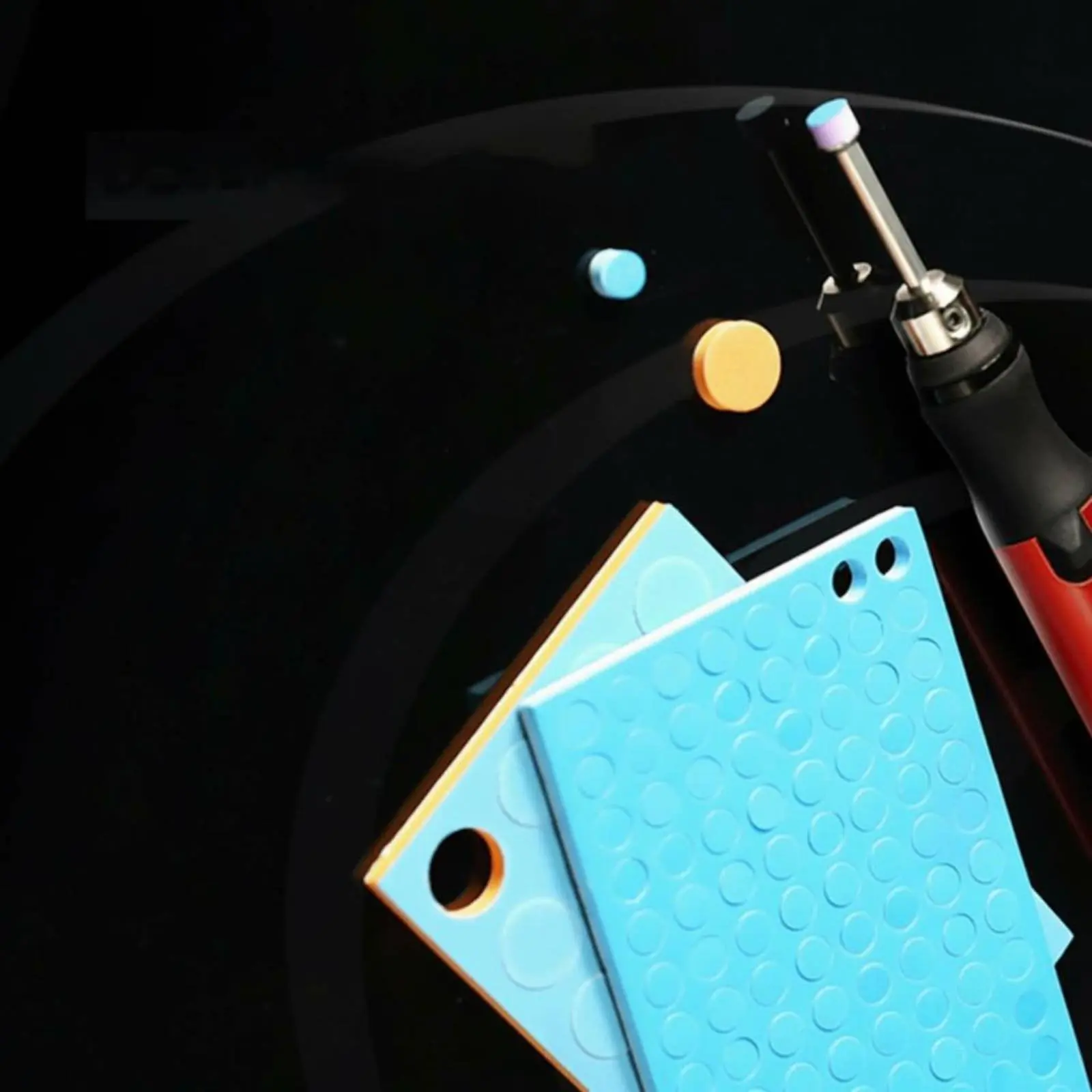 

Round Sanding Sheet Refill Wet and Dry Use Sponge Sanding Disc Adhesive Sanding Pad High-Speed Grinding for Hobbyists