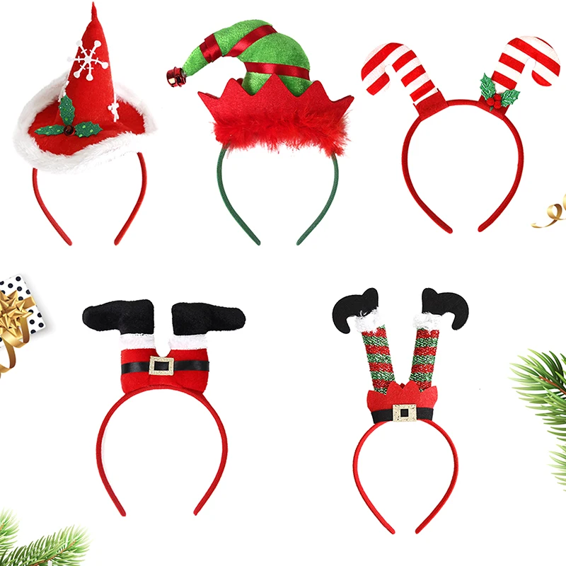 Merry Christmas Decorations For Home Christmas Headband Hair Accessories Xmas New Year Decor