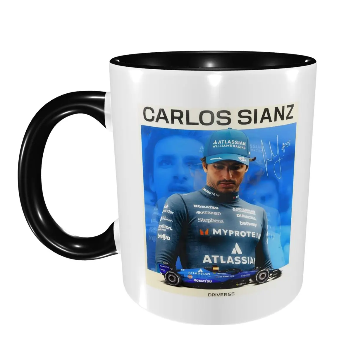 Carlos Sainz Eras Tour 2025 Mug Funny Ceramic Coffee Cups Tea Mugs Milk Cup Drinkware Gift for Friends