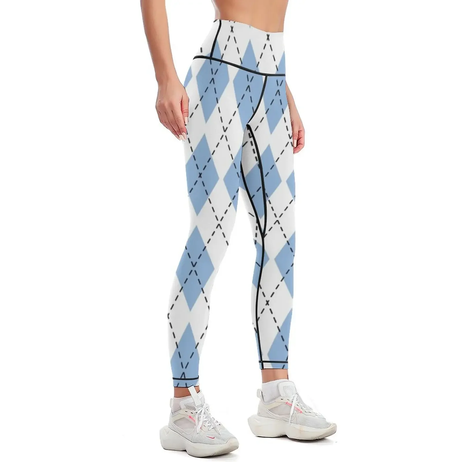 Argyle Carolina Pattern Leggings sporty woman push up sports for gym Tight fitting woman Womens Leggings