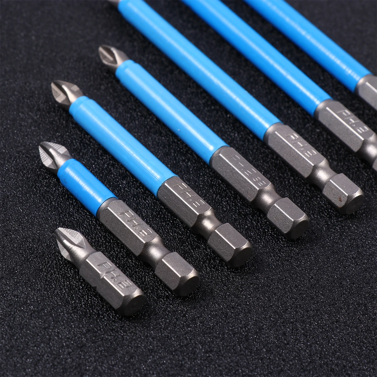 

7pcs Cross S Resistance Magnetic Screwdriver Bits Ph123 Single Double Head 25Mm 5Mm 65Mm 70Mm 90Mm 127Mm 150Mm Alloy Steel