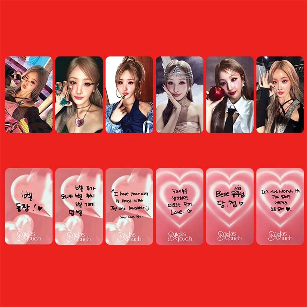 24Pcs/Set KPOP KISS OF LIFE Album Midas Touch Postcard JULIE NATTY BELLE HANEUL Photocard Two-Sided Lomo Card Fans Collect Gift