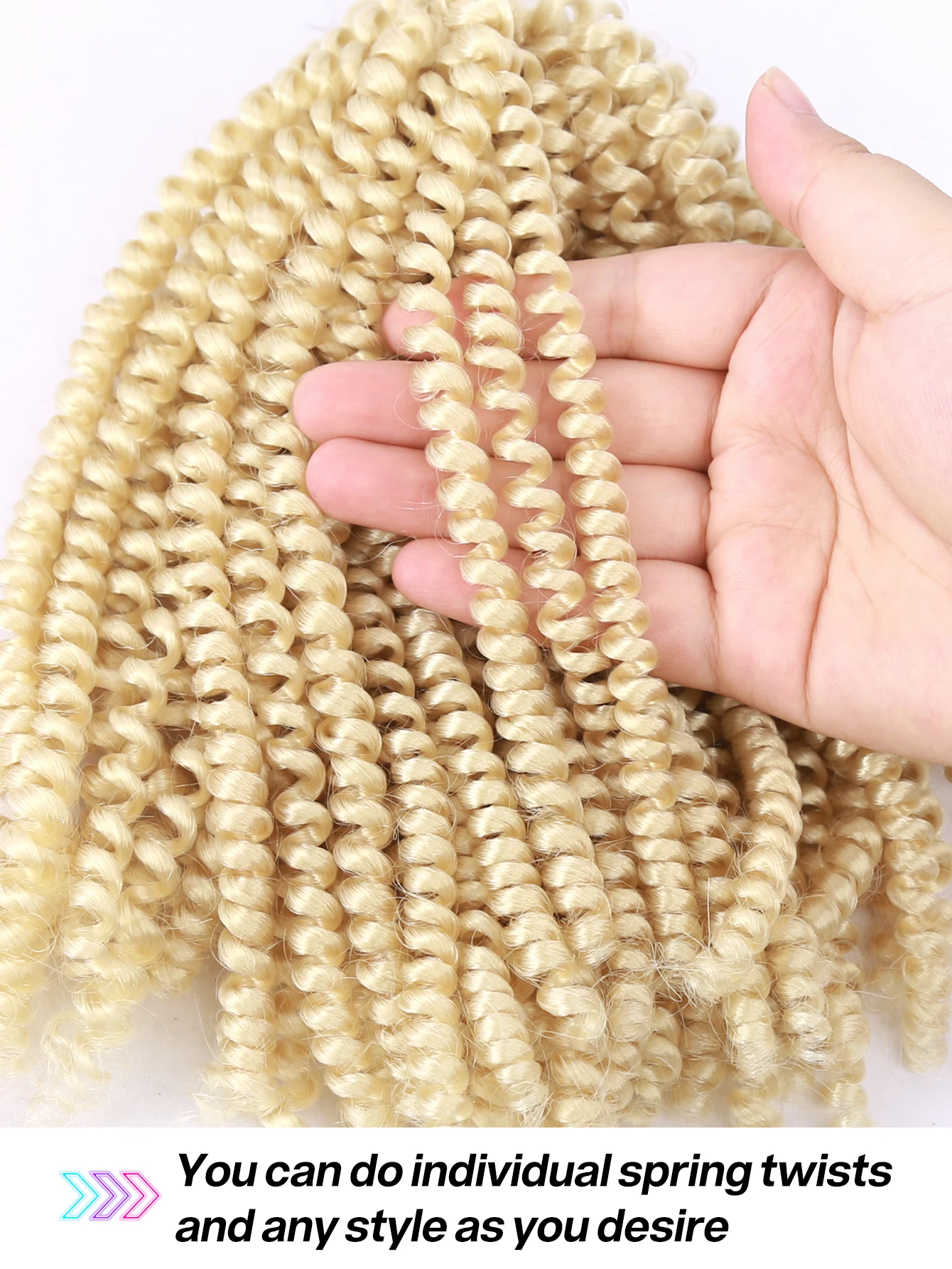 Synthetische Vlechten Hair Extensions Voor Zwarte Vrouwen, Lente Twist Haar, Gehaakte Vlechten, Ombre Krullend Passie, Dreadlocks, 8"