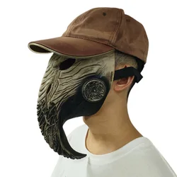 1/2PC Halloween Plague Doctor Mask Funny Medieval Steampunk Latex Punk Cosplay Bird Plague Doctor Mask Adult Halloween Props