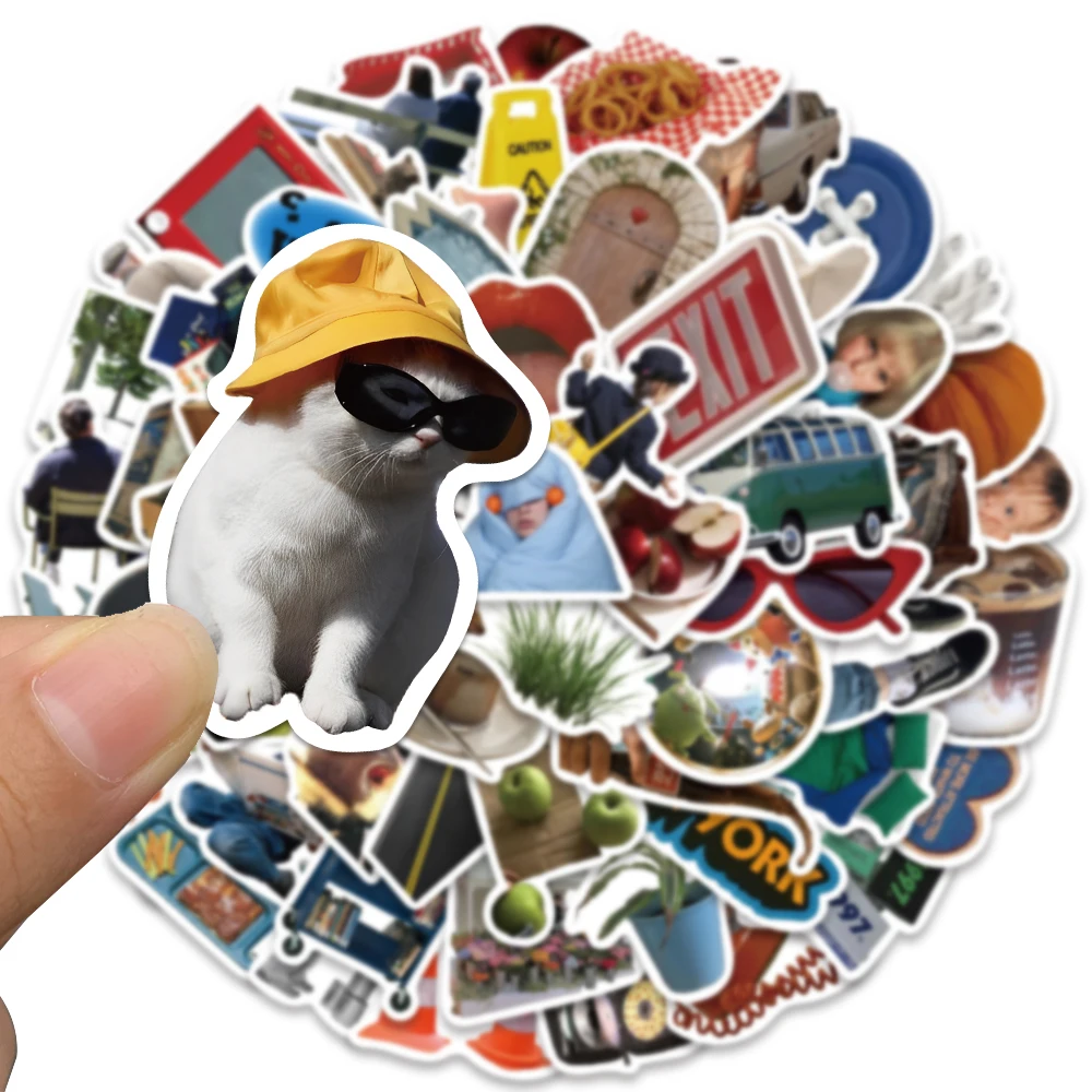 63pcs Fashion Ins Style Sticker For Phone Diary Laptop Luggage Backpack Magazine Guitar Skateboard Envelope Label Decal Sticker