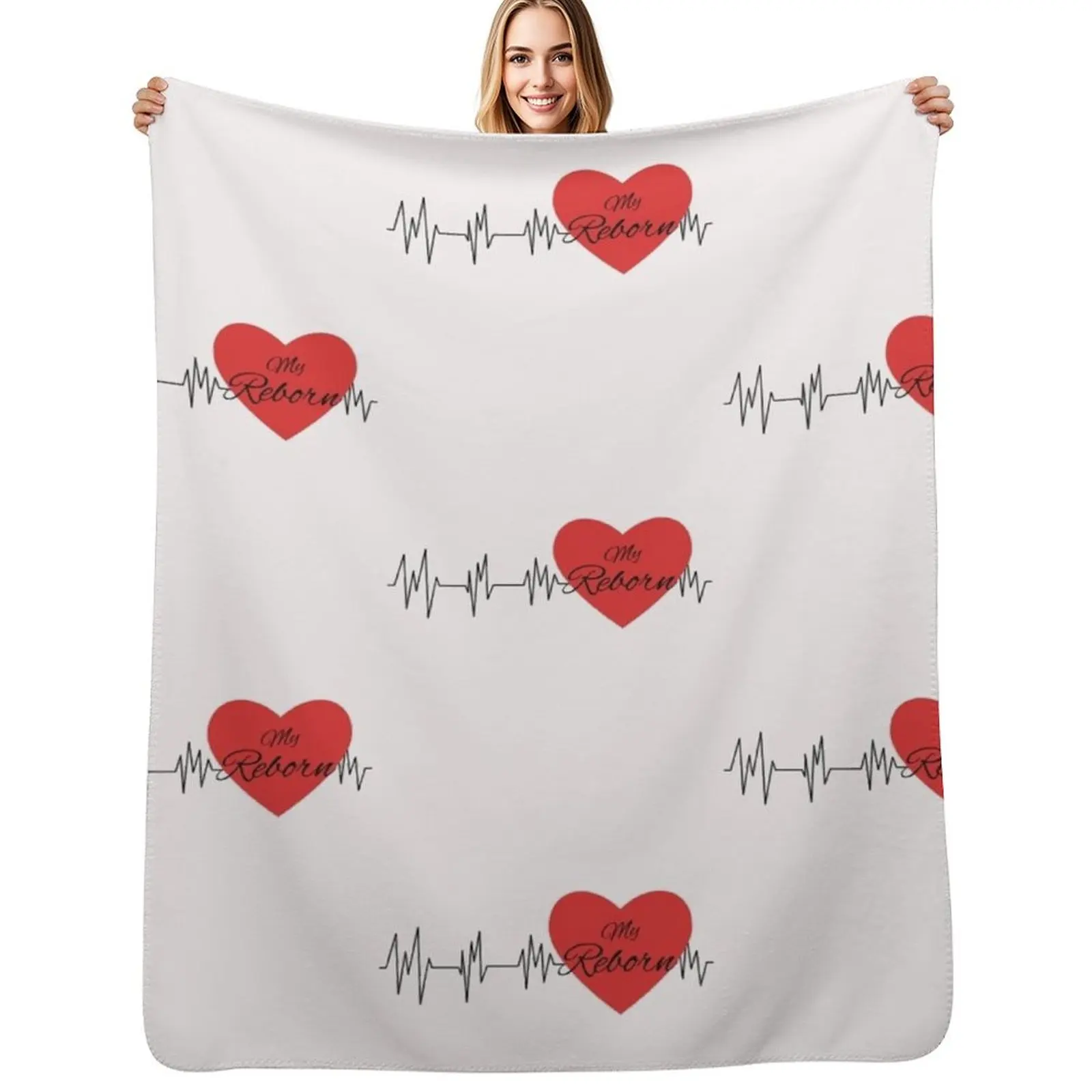 

Reborn Doll Clothing, for the Reborn Mom, Artist, Collector, Mommy Love My Throw Blanket Large Beautifuls Blankets