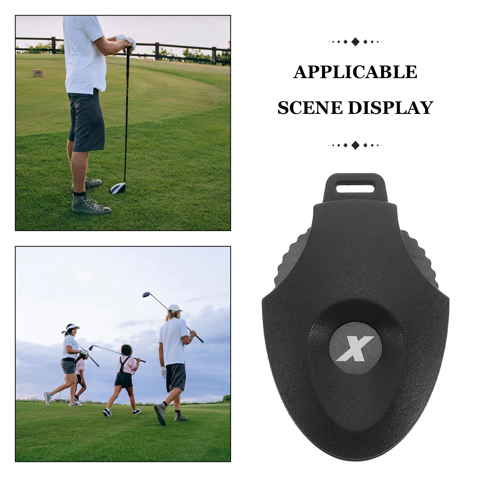 عداد نقاط الجولف المدمج عالي الجودة من مادة ABS أداة تسجيل قابلة لإعادة الاستخدام لعدد القذف الاحترافي المحمول لعبة الجولف